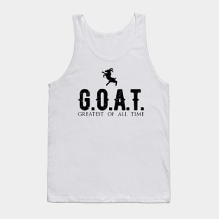 GOAT - greatest of all time / black vintage Tank Top